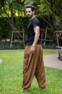 Beige Tribal Pants Menswear Hippie Pants 
