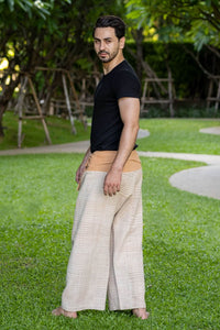 Men's Premium Beige Fisherman Pants Menswear Hippie Pants 