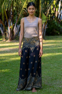 Black Palazzo Star Pants Palazzo Hippie Pants 