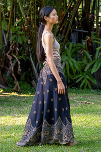 Black Palazzo Star Pants Palazzo Hippie Pants 