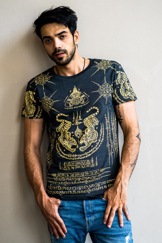 Black Twin Tiger T-shirt Shirts Hippie Pants 