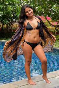Black Feather Kimono