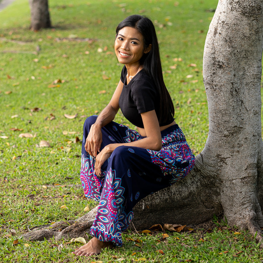Blue Petal PantsYoga Pants