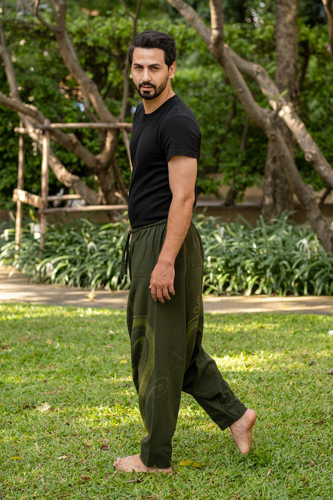 Dark Green Evolution Pants for men