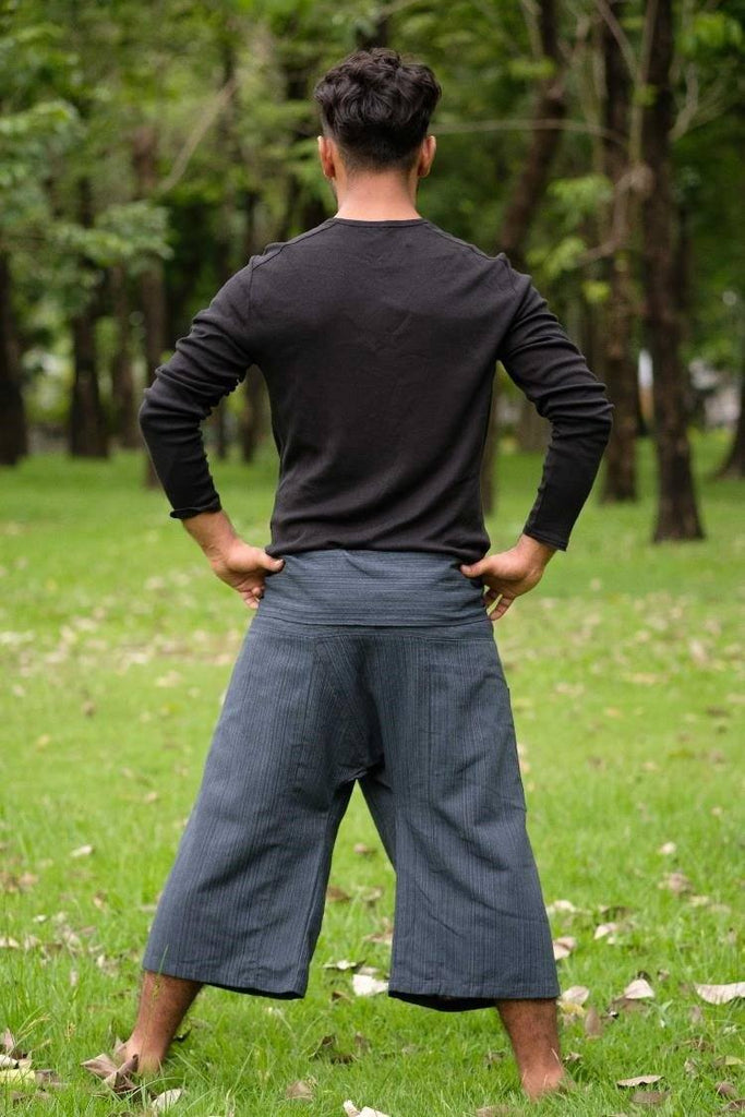 Buy CandyHusky Thai Fisherman Pants Mens Lounge Hippie Yoga Pants  Lightweight Black at Amazonin