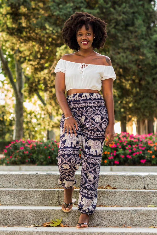 Navy Blue Fortune Pants