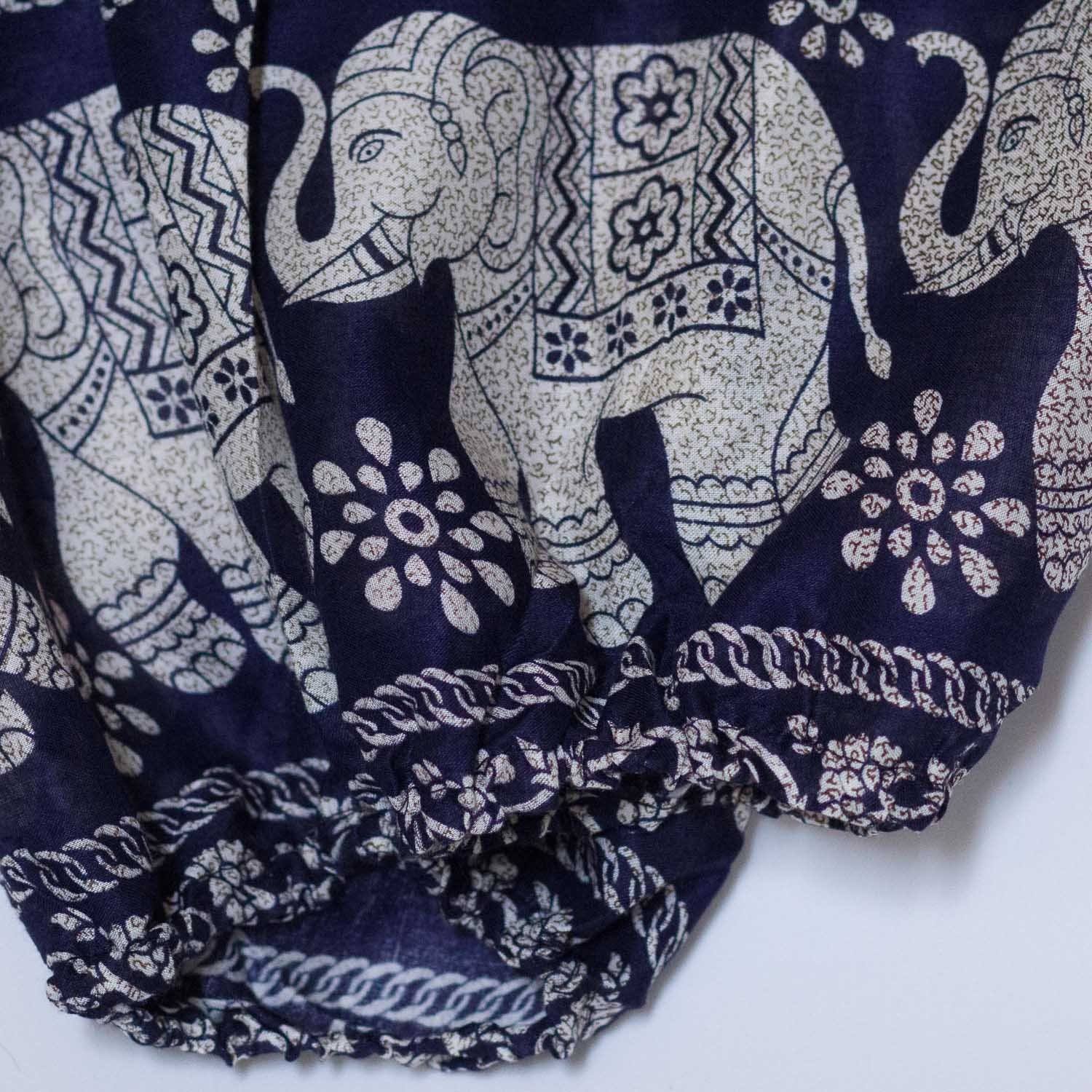 Buy wholesale Bohotusk Blue Elephant Stripes Print Elasticated