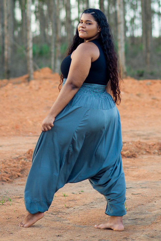 Black Boho Pants for Women Flowy Yoga Pants Small to Plus Sizes