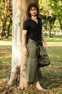 Men's Olive Green Fisherman PantsMenswear
