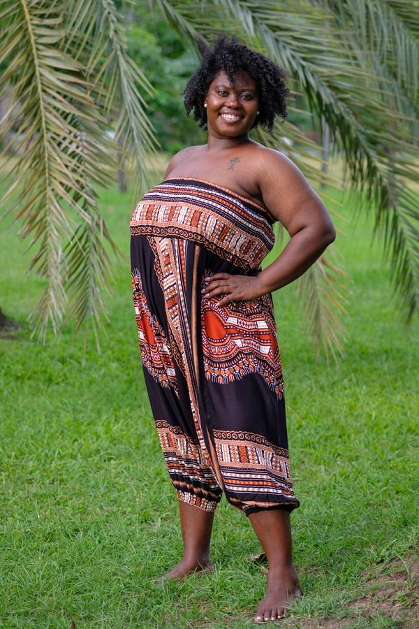 Plus Size Black Thai Hippie Pants