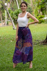 Purple Ripple Palazzo Pants Palazzo Hippie Pants 