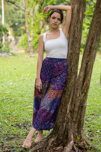 Purple Ripple Palazzo Pants Palazzo Hippie Pants 