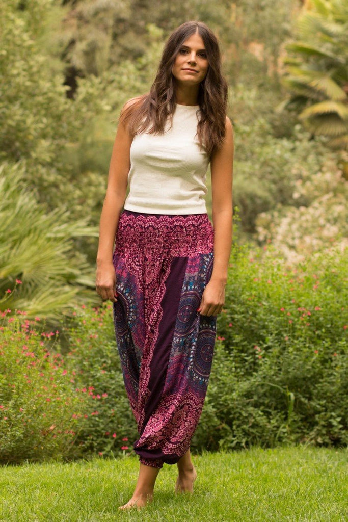 Red Peacock Pants  Thai pants, Peacock pants, Hippie style clothing