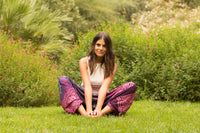 Purple Blossom Pants
