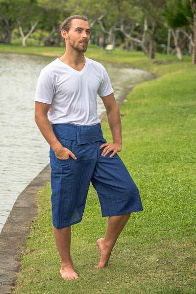 RaanPahMuang Thai Fisherman Wrap Pants - Thick Muang Cotton Unisex Plus Size Fair Trade 7 thumbnail image