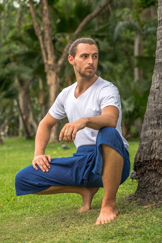 Men's Royal Blue 3/4 Fisherman Pants