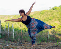 Plus Size Teal Lotus Pants Plus Size Hippie Pants 