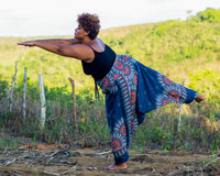 Plus Size Teal Lotus Pants Plus Size Hippie Pants 