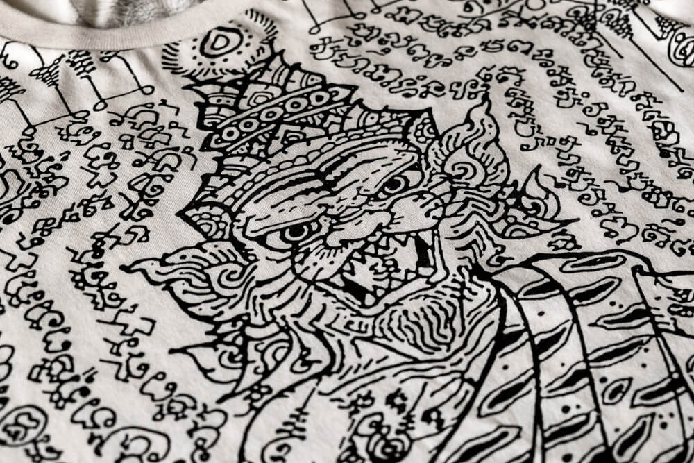 White Hermit T-shirt pattern