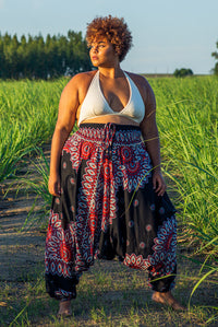 Plus Size Black Lotus Pants Plus Size Hippie Pants 