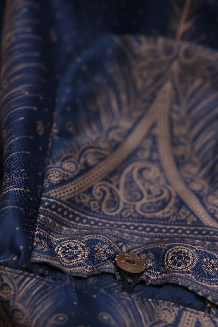 Blue Feather Pants
