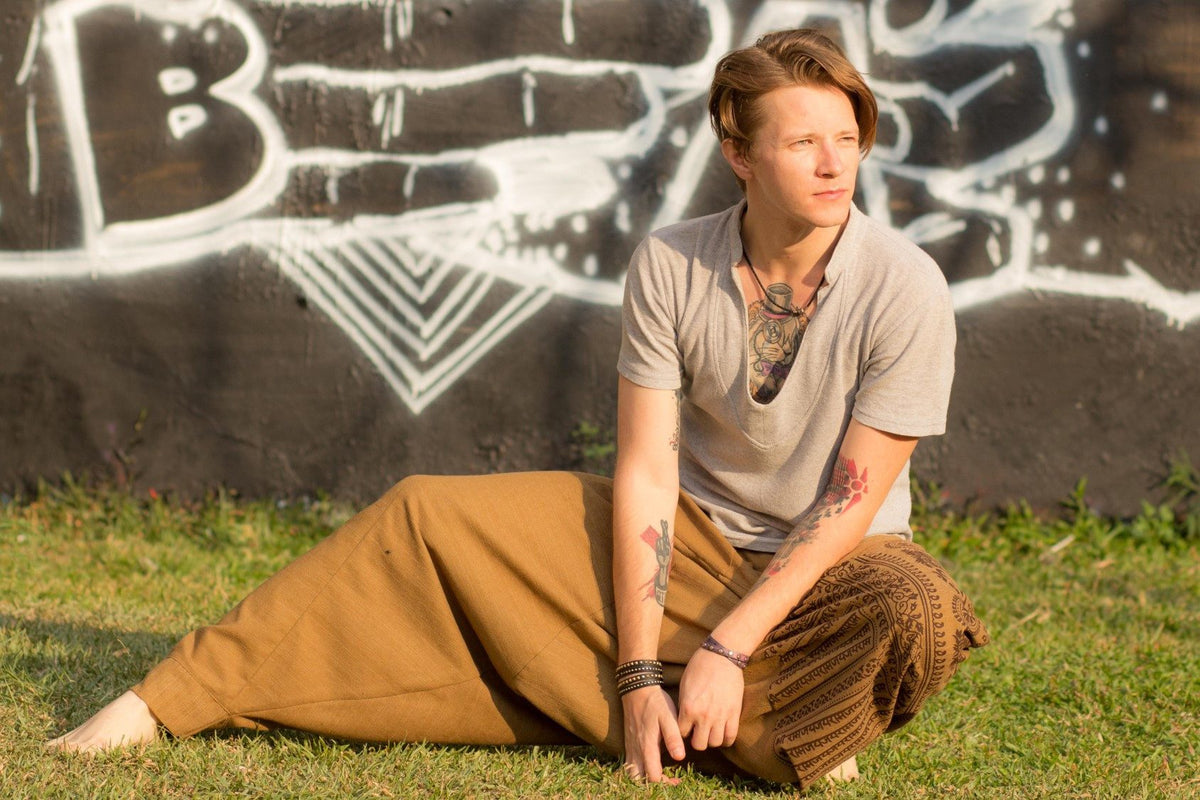 Brown Om Pants