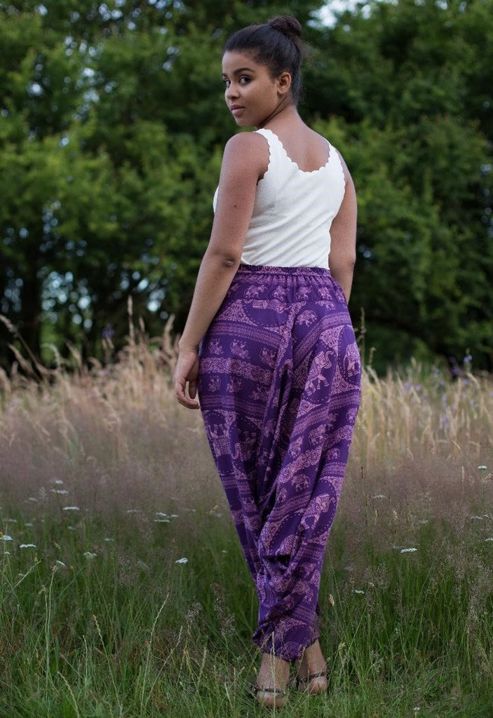 Purple Elephant Pants   – Hippie Pants