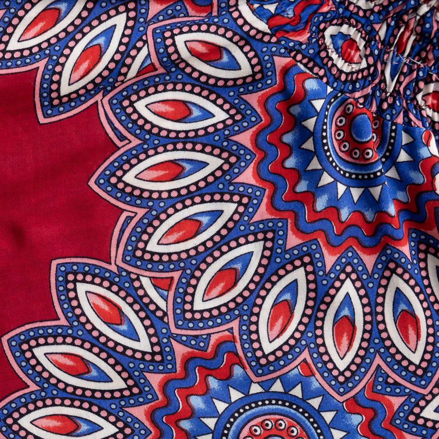 Plus Size Red Lotus Print Harem Pants – Hippie Pants
