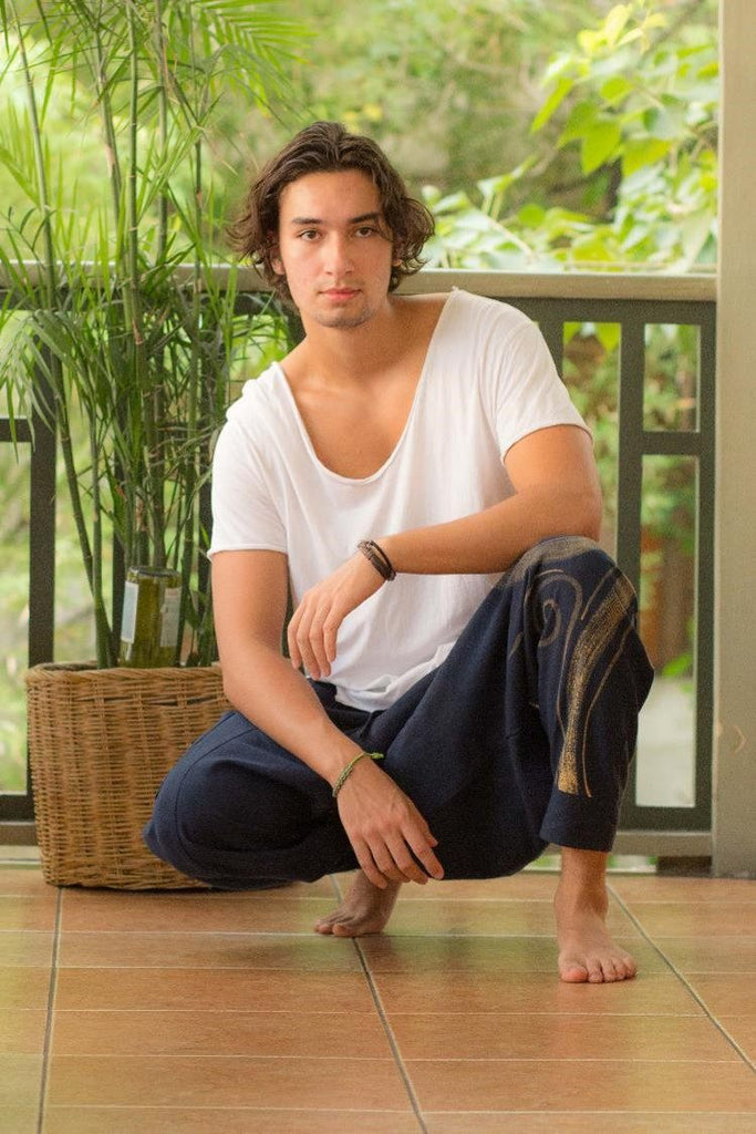 Navy Blue Evolution Harem Pants for Men