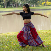 Red Lotus PantsHarem Pants