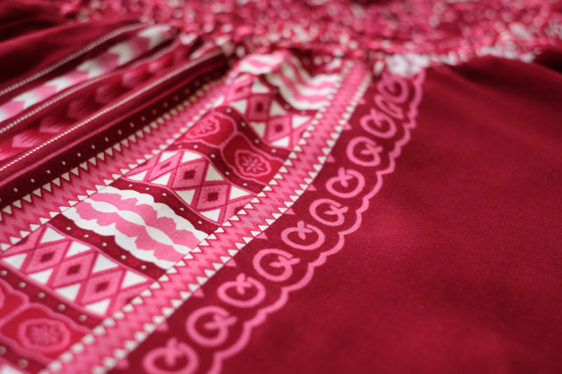 Red Thai Hippie PantsHarem Pants