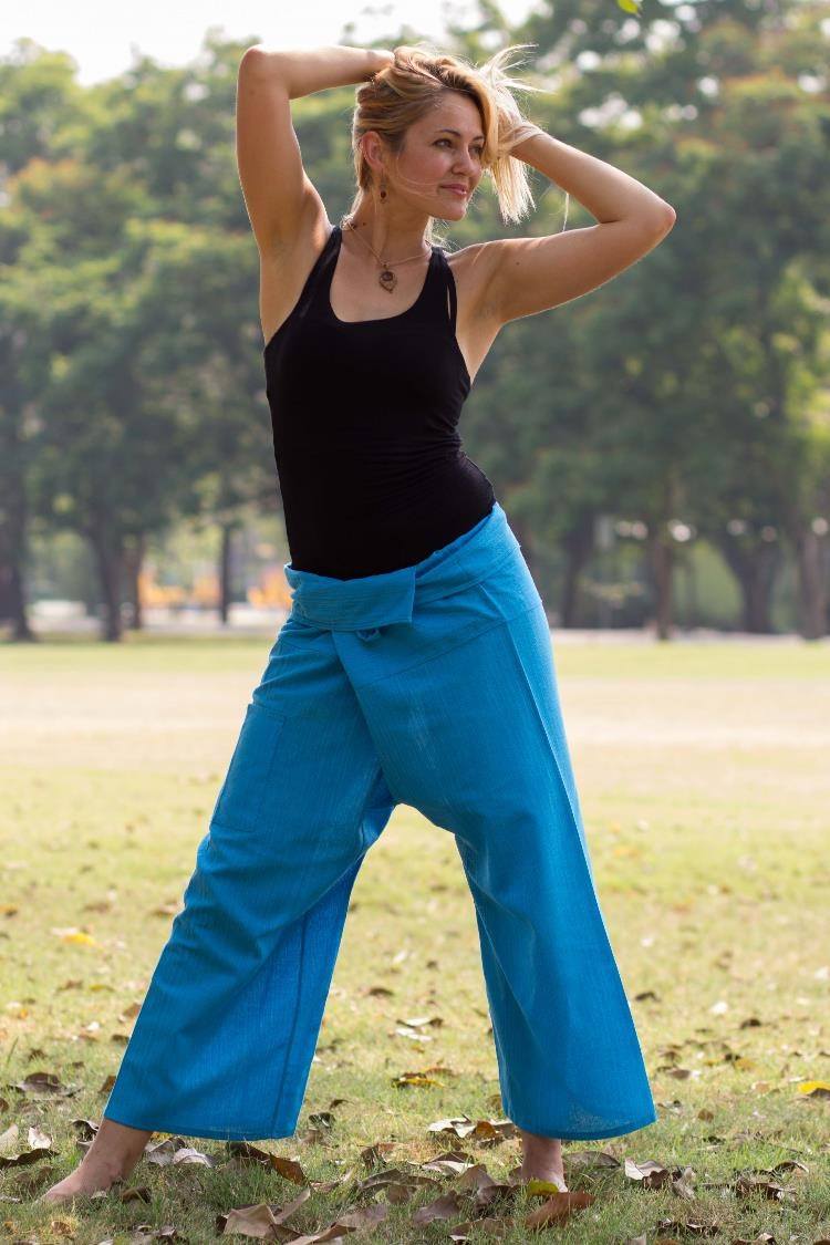 Sky Blue Fisherman Pants