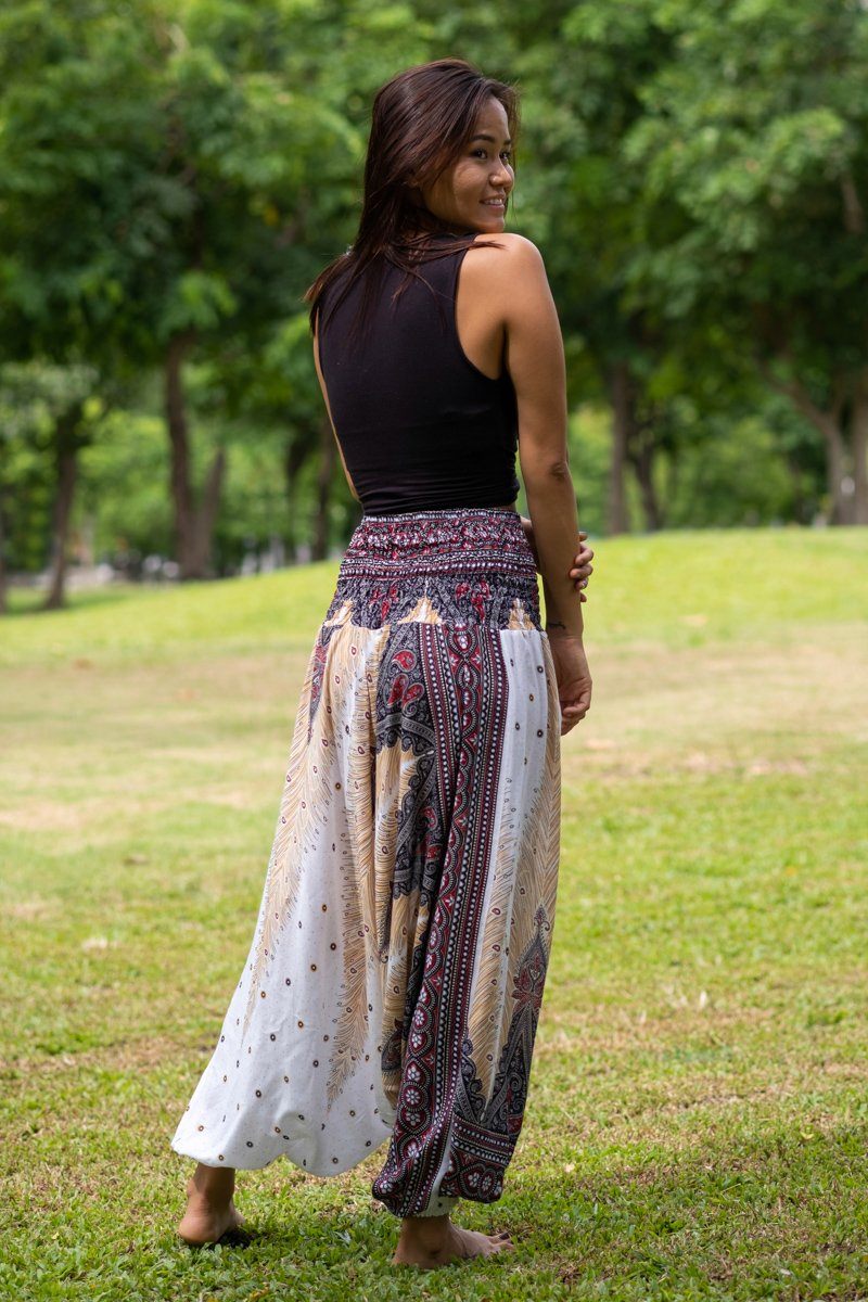 White Peacock PantsHarem Pants