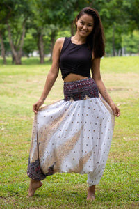 White Peacock PantsHarem Pants